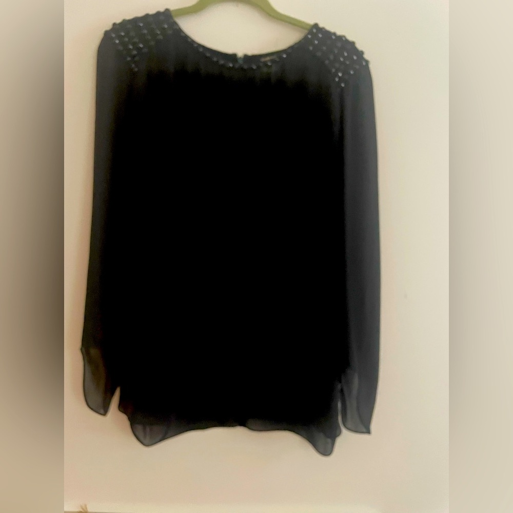 Gerard Darel beautiful chiffon black blouse